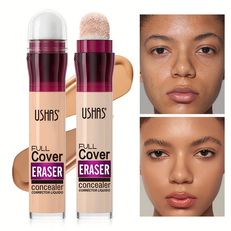 Sponge-Tip Concealer Stick — Full Coverage Liquid Foundation for Dark Circles & Blemishes