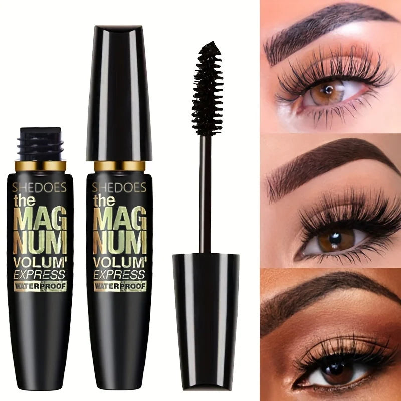 4D Fiber Mascara — Thickening, Lengthening & Curling Waterproof Formula