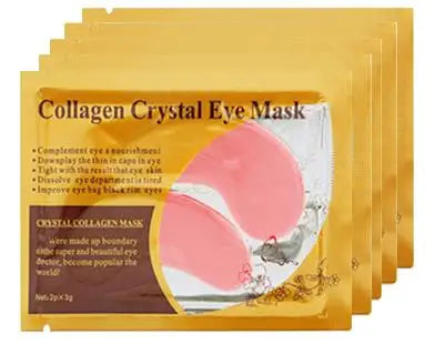 Gold Collagen Crystal Eye Patches — 10 Pairs Anti-Aging Under-Eye Mask