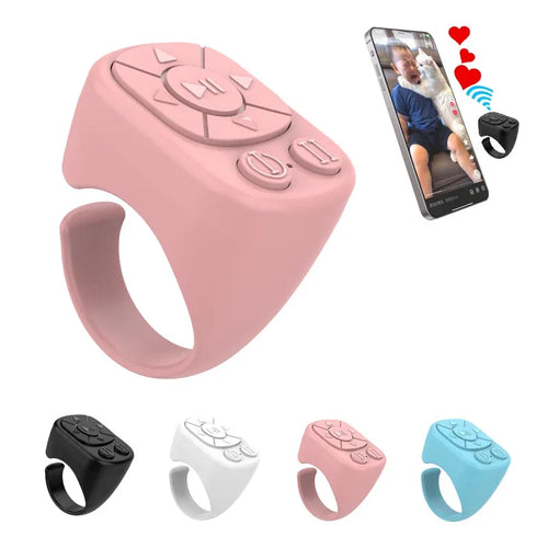 Bluetooth Remote Control Ring — Camera Shutter & Page Turner for iPhone & iPad