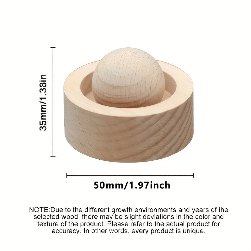 Wooden Essential Oil Diffuser Ball — Natural Car & Home Aromatherapy Decor