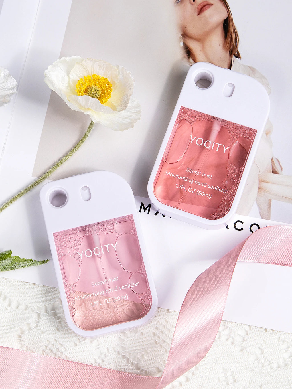 YOCITY Pocket Fragrance Spray — 50ml Aesthetic Hand Sanitizer & Air Freshener