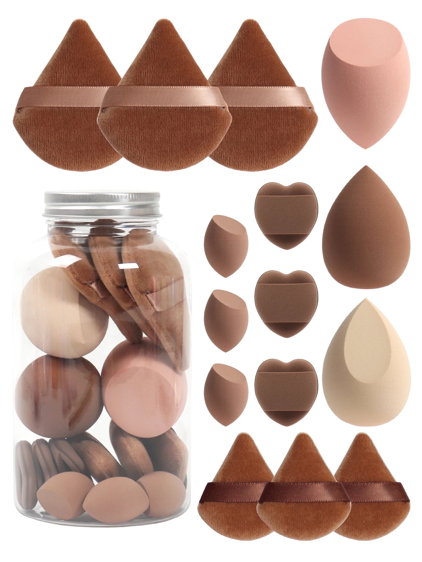 15-Piece Makeup Sponge & Puff Set — Beauty Blender Collection