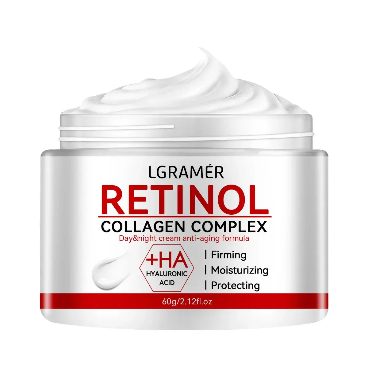 Retinol & Collagen Firming Face Cream — Anti-Wrinkle Brightening Moisturizer
