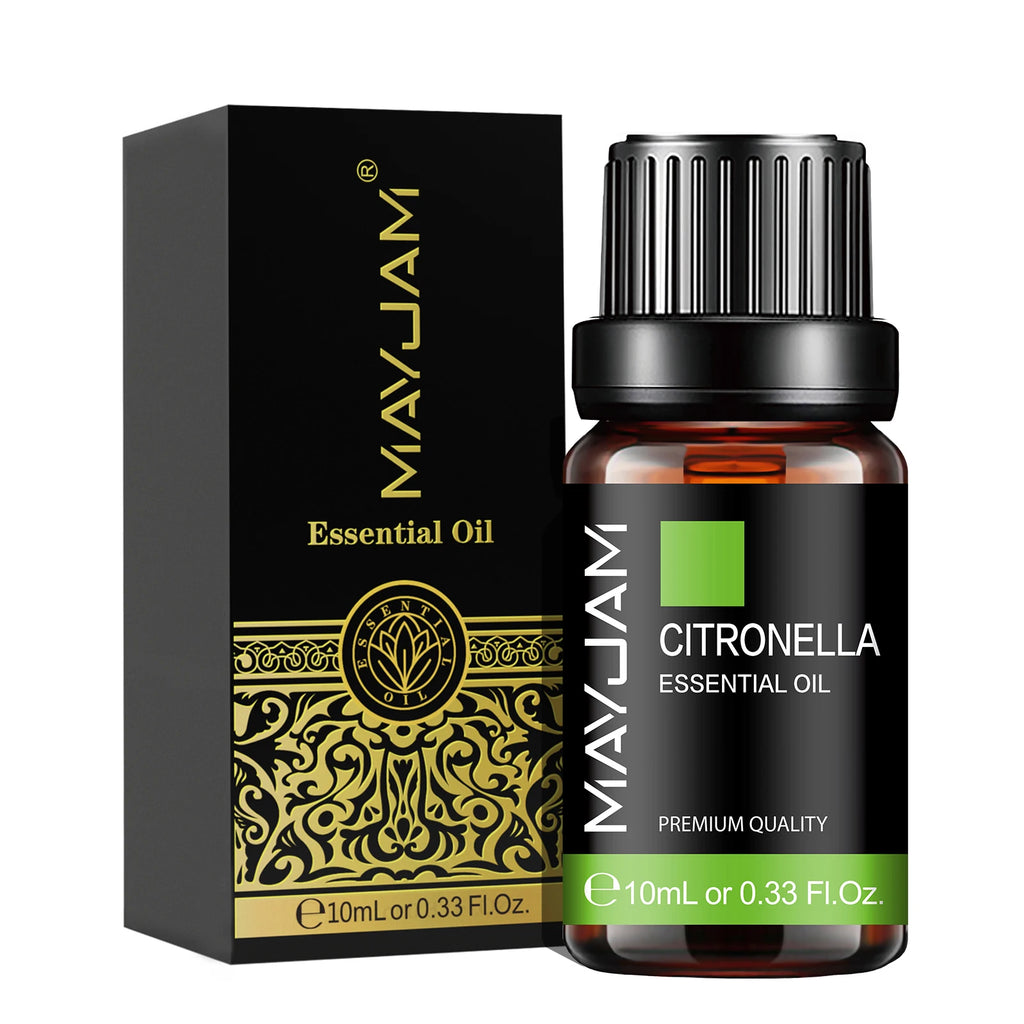 MAYJAM Pure Essential Oil — 10ml Aromatherapy Single Oils for Diffuser & DIY