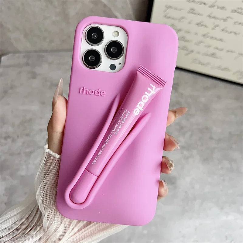 Rhode Lip Gloss iPhone Case — Silicone Phone Case with Lip Gloss