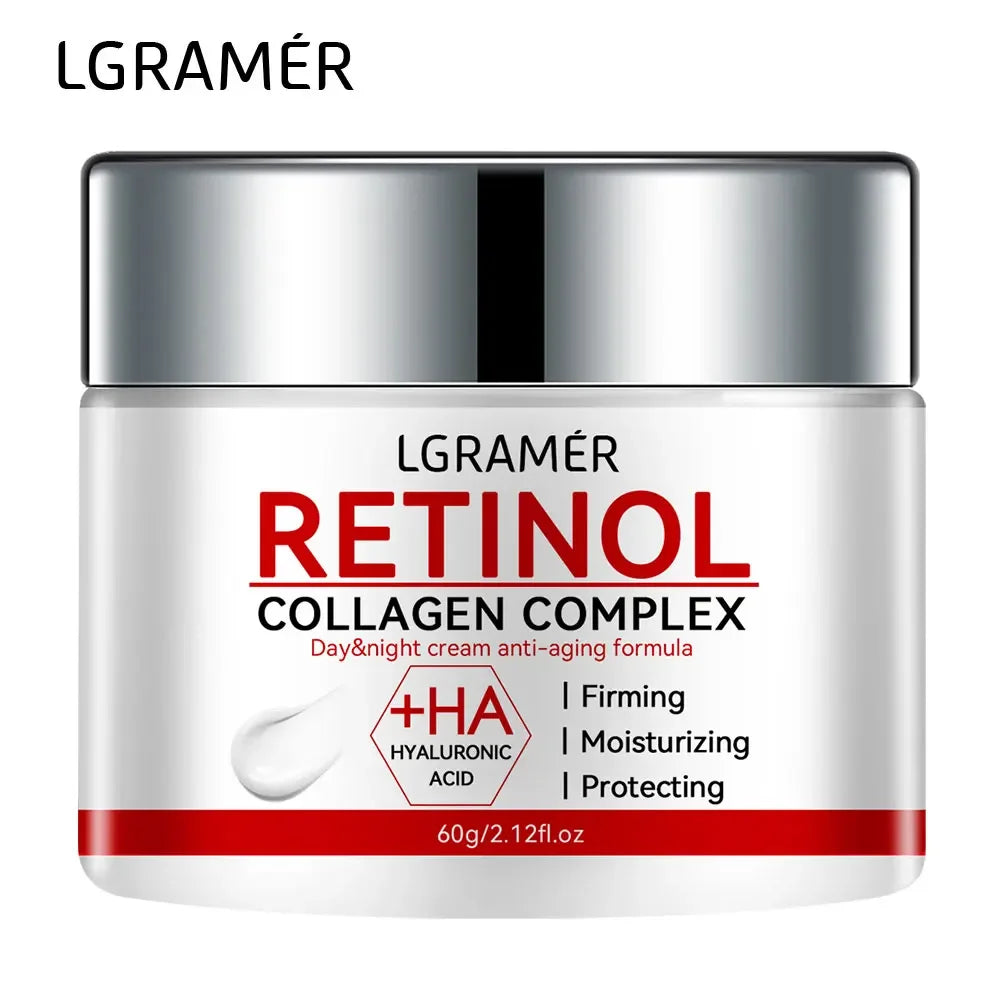 Retinol & Collagen Firming Face Cream — Anti-Wrinkle Brightening Moisturizer