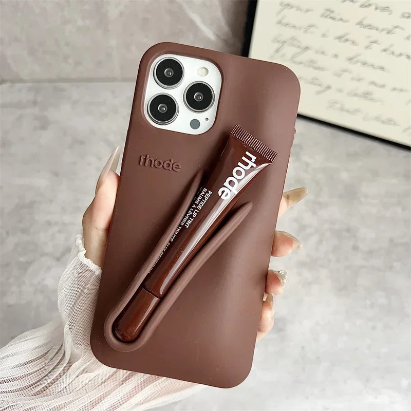 Rhode Lip Gloss iPhone Case — Silicone Phone Case with Lip Gloss