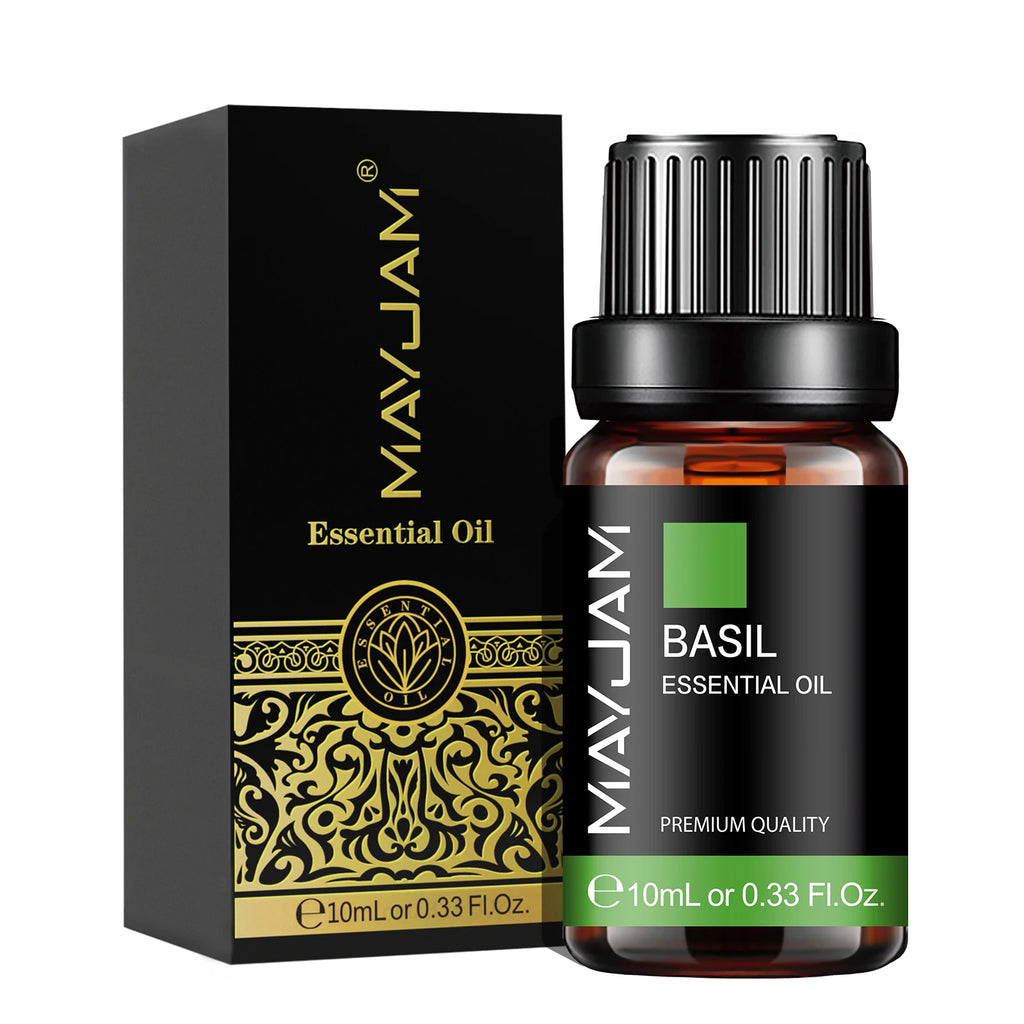 MAYJAM Pure Essential Oil — 10ml Aromatherapy Single Oils for Diffuser & DIY