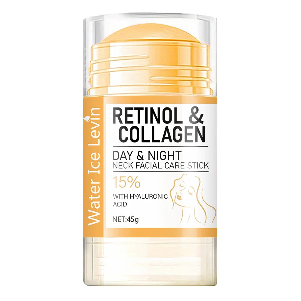 Retinol & Collagen Neck Facial Stick — Day & Night Firming Cream with Hyaluronic Acid