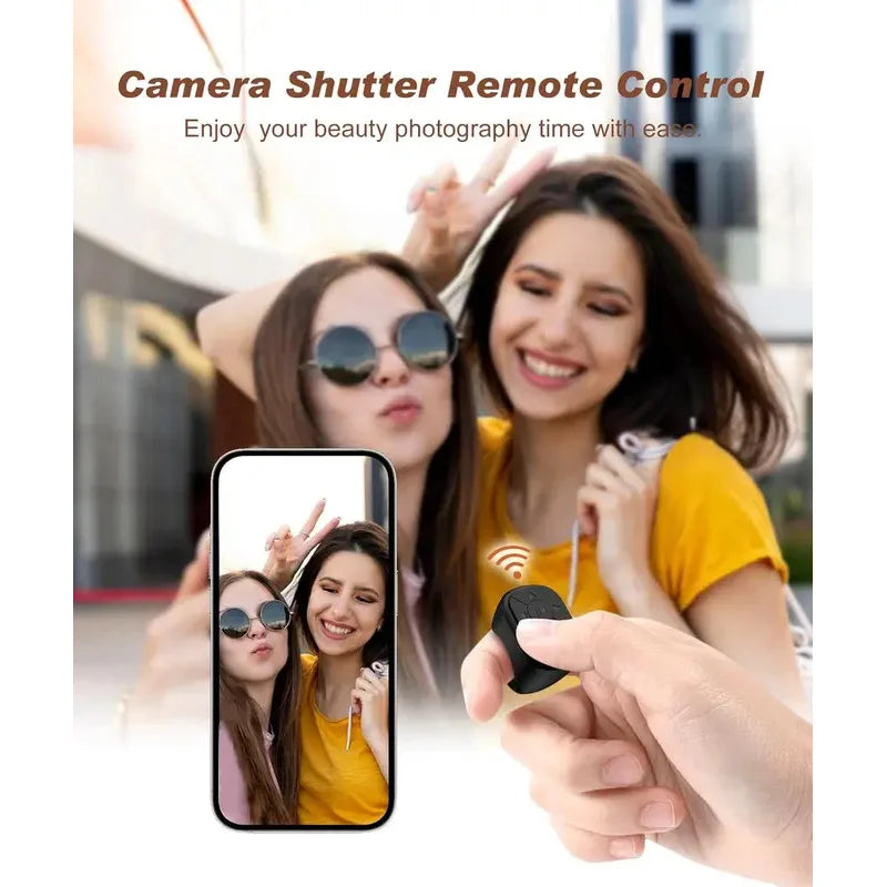 Bluetooth Remote Control Ring — Camera Shutter & Page Turner for iPhone & iPad