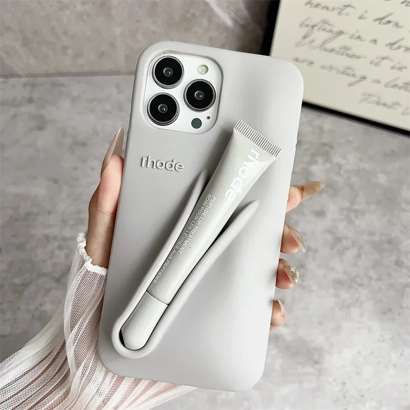 Rhode Lip Gloss iPhone Case — Silicone Phone Case with Lip Gloss