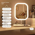 LED Vanity Makeup Mirror — 3-Color Touch Dimming Desktop Mirror