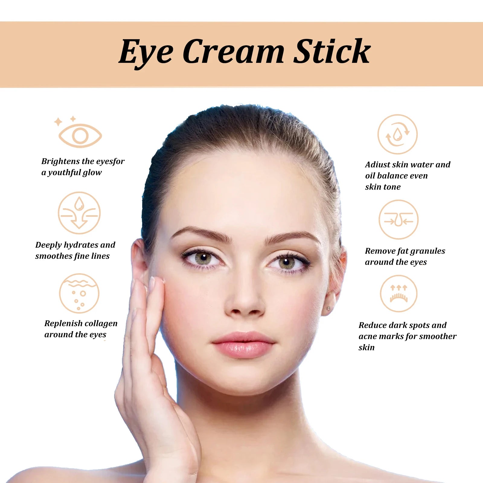 Snail Peptide Eye Cream Stick — Dark Circle & Anti-Aging Eye Treatment