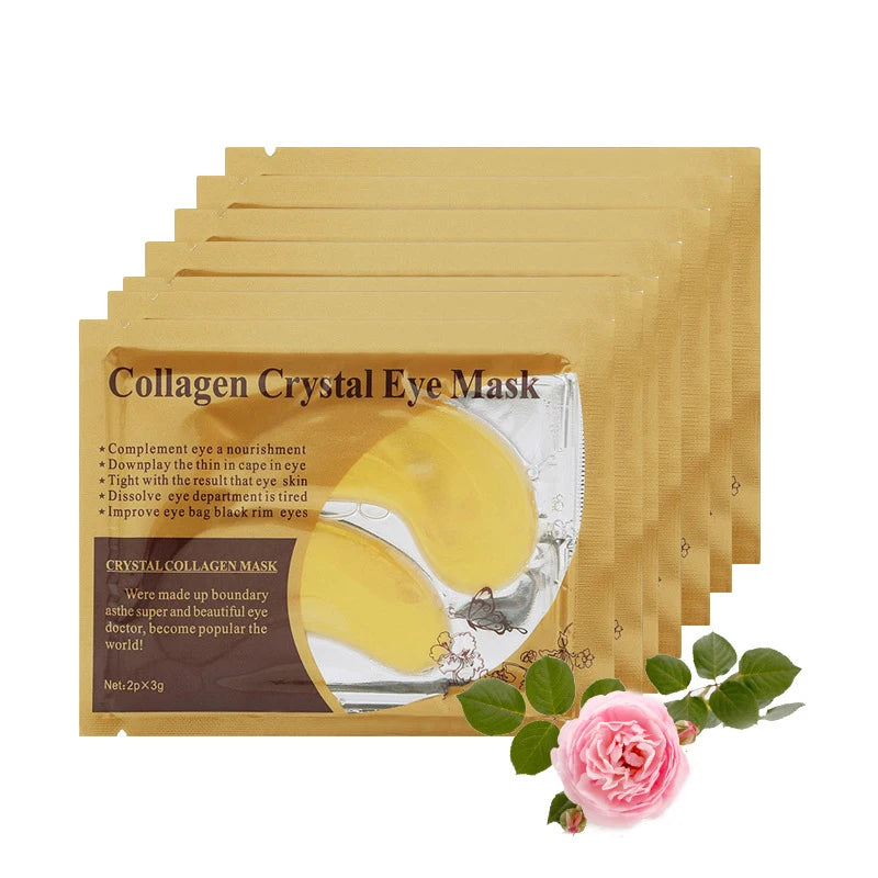 Gold Collagen Crystal Eye Patches — 10 Pairs Anti-Aging Under-Eye Mask