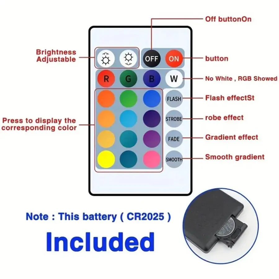 Bluetooth LED Strip Lights — RGB Smart App Control for Room & TV Backlight