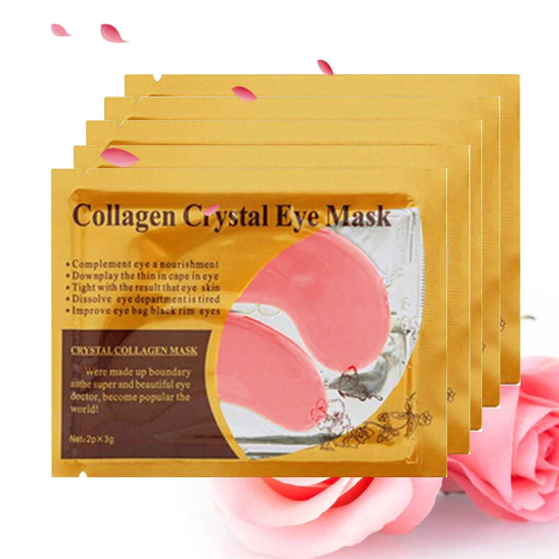 Gold Collagen Crystal Eye Patches — 10 Pairs Anti-Aging Under-Eye Mask