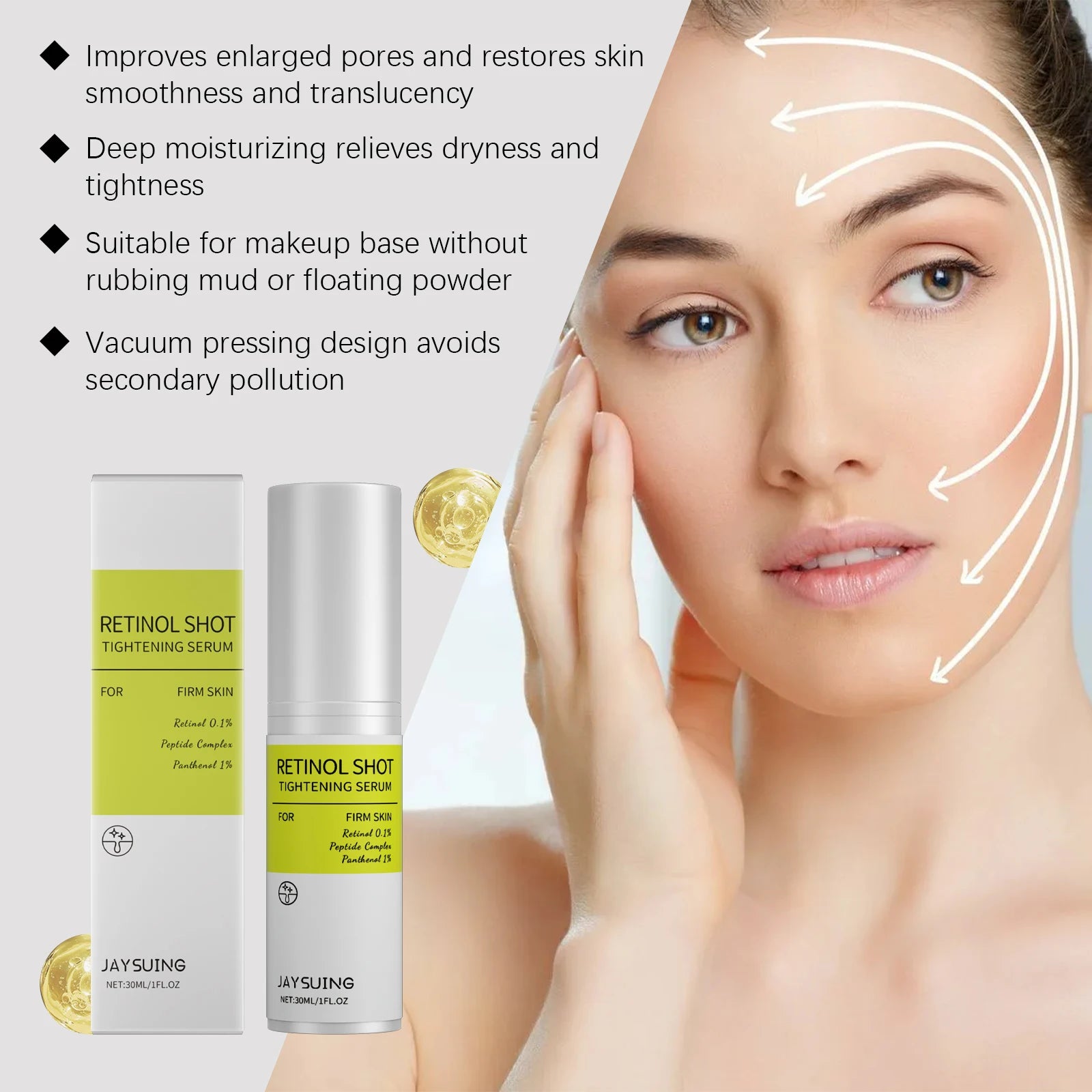Korean Retinol & Vitamin C Eye Cream — Anti-Aging Dark Circle Treatment